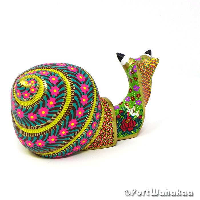 Tsuruta Snail Maria Jimenez Oaxacan Artistry Alebrije Wimberley Texas Artist - Maria Jimenez Ojeda Caracol, Carving Small Medium, San Martin Tilcajete, Snail