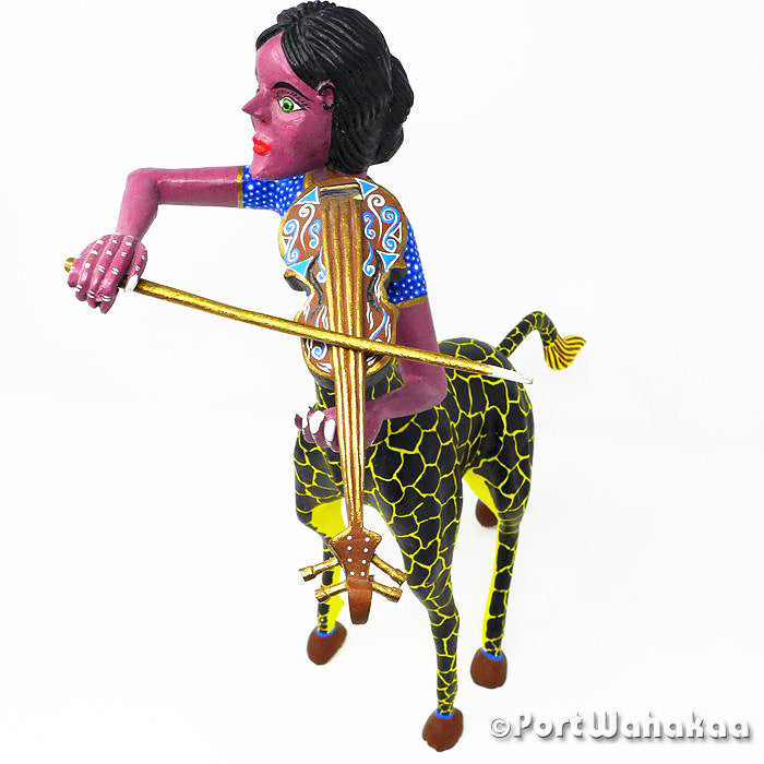 Austin Texas Oaxacan Nahual Music Teacher Violin Artist - Medina Carving Large, Giraffe, Nahual