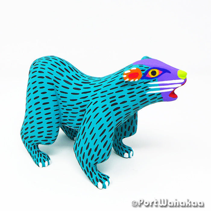Armando Jimenez Bear Oaxacan Wood Carvings for Sale Austin Texas Artist - Armando Jimenez Arrazola, Bear, Carving Medium, Oso