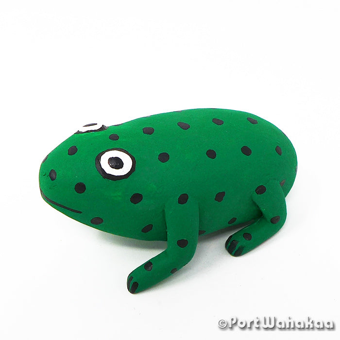 Swamp Frog Austin Texas Alebrije Reynaldo Santiago Artist - Reynaldo Santiago Carving Small, Frog, La Union, Rana, Sapo, Toad