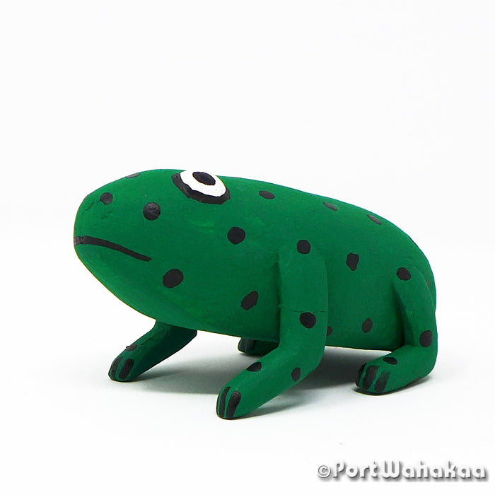 Swamp Frog Austin Texas Alebrije Reynaldo Santiago Artist - Reynaldo Santiago Carving Small, Frog, La Union, Rana, Sapo, Toad