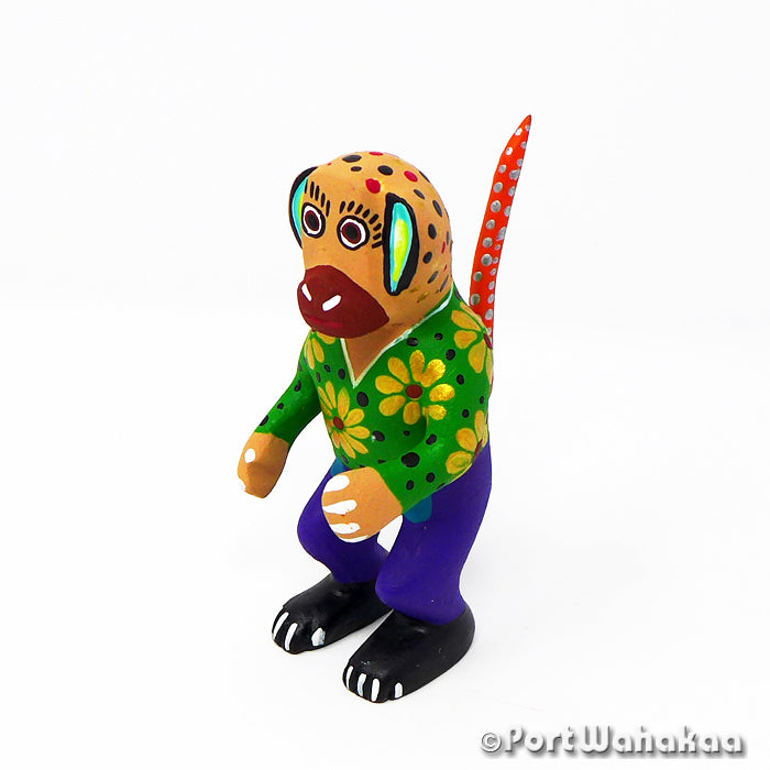 Oaxacan Wood Carvings for Sale Austin Texas Spider Monkey Artist - Jose Olivera Ape, Baboon, Carving Small, Chango, Chimp, Monkey, San Martin Tilcajete