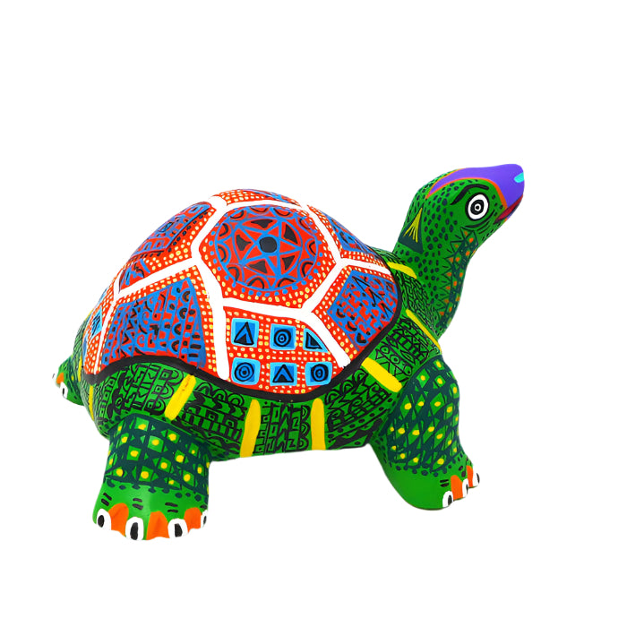 Tortoise Oaxacan Wood Carvings for Sale Austin Texas Artist - Rodriguez Family Arrazola, Carving Medium, Reptile, Tortoise, Tortuga, Turtle