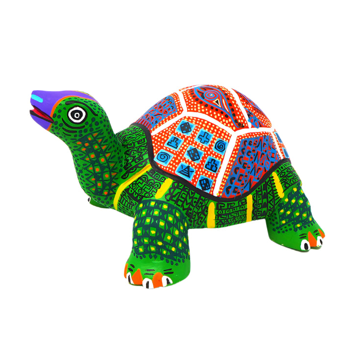 Tortoise Oaxacan Wood Carvings for Sale Austin Texas Artist - Rodriguez Family Arrazola, Carving Medium, Reptile, Tortoise, Tortuga, Turtle