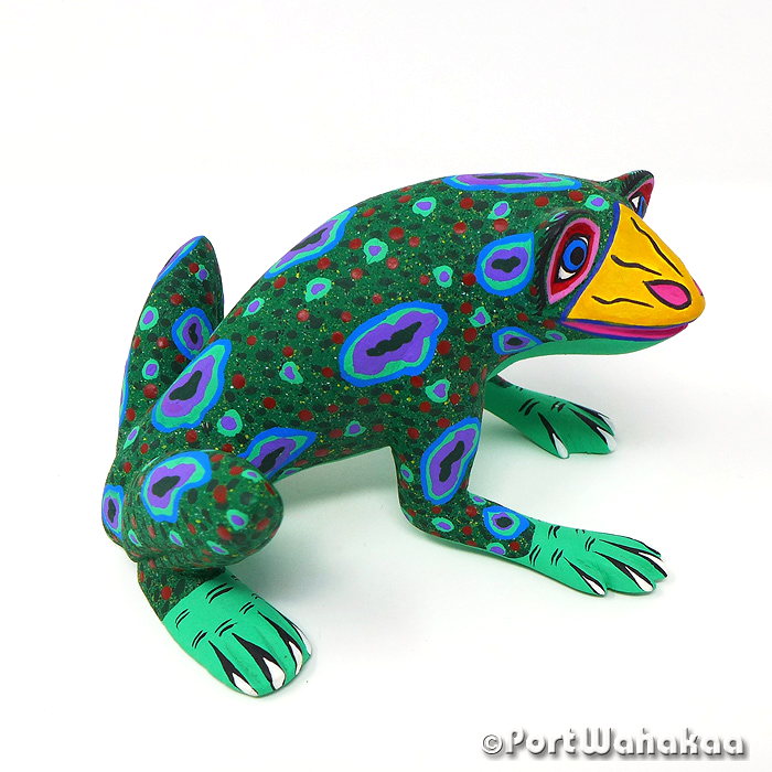 Edilberto Cortez Tree Frog Oaxaca Carving Texas Frog Austin Imports Artist - Edilberto Cortez Arrazola, Carving Medium, Frog, Rana, Sapo, Toad