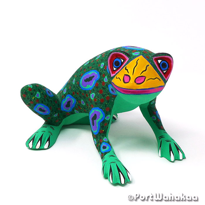 Edilberto Cortez Tree Frog Oaxaca Carving Texas Frog Austin Imports Artist - Edilberto Cortez Arrazola, Carving Medium, Frog, Rana, Sapo, Toad