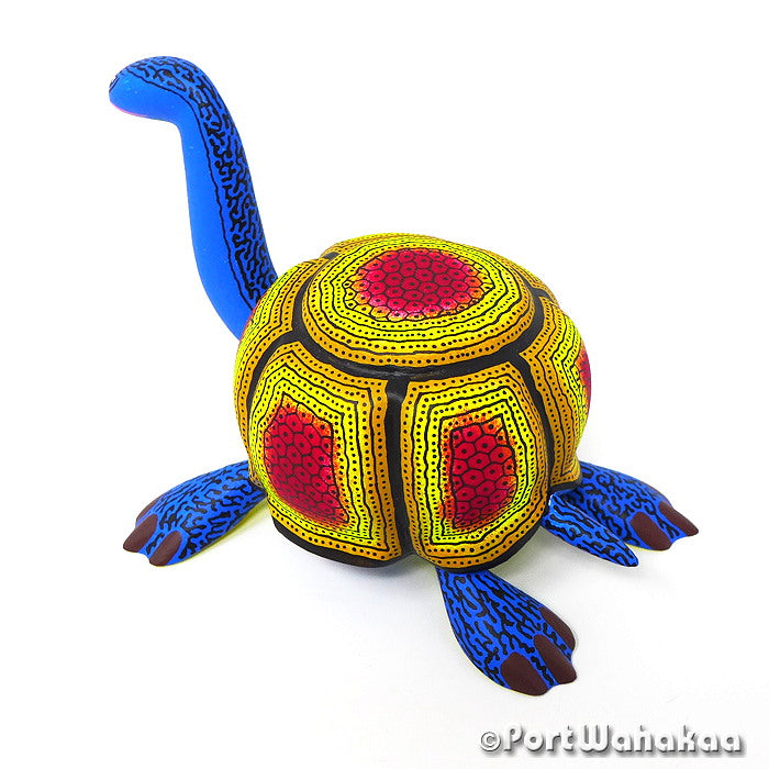 Capriola Tortuga Oaxacan Wood Carvings for Sale Austin Texas Artist - Raul and Viviana Blas Carving Medium, San Pedro Cajonos, Tortuga, Turtle