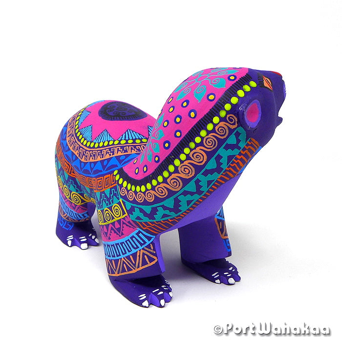 Margarito Rodriguez Mythos Bear Austin Texas Alebrije Oaxaca Carvings Artist - Margarito Rodriguez Arrazola, Bear, Carving Medium Large, Oso, Polar Bear