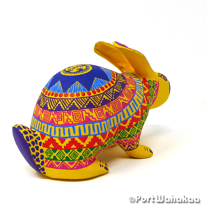 Forsythia Rabbit Copal Wood Oaxacan Alebrije Carvings for Sale Texas Artist - Margarito Rodriguez Arrazola, Carving Large, Conejo, Rabbit