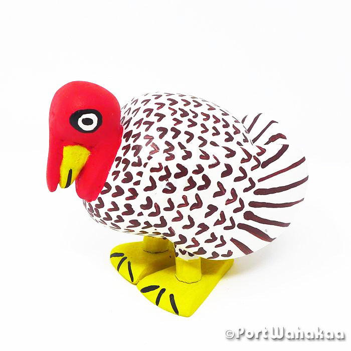 Pavo Blanco Austin Texas Turkey Port Wahakaa Artist - Reynaldo Santiago Carving Small, La Union, Turkey