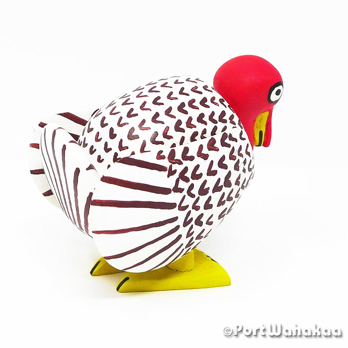 Pavo Blanco Austin Texas Turkey Port Wahakaa Artist - Reynaldo Santiago Carving Small, La Union, Turkey